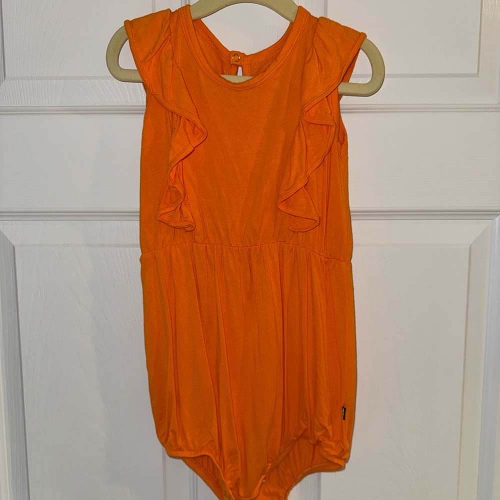 Kyte Baby Bubble Romper in Tangerine